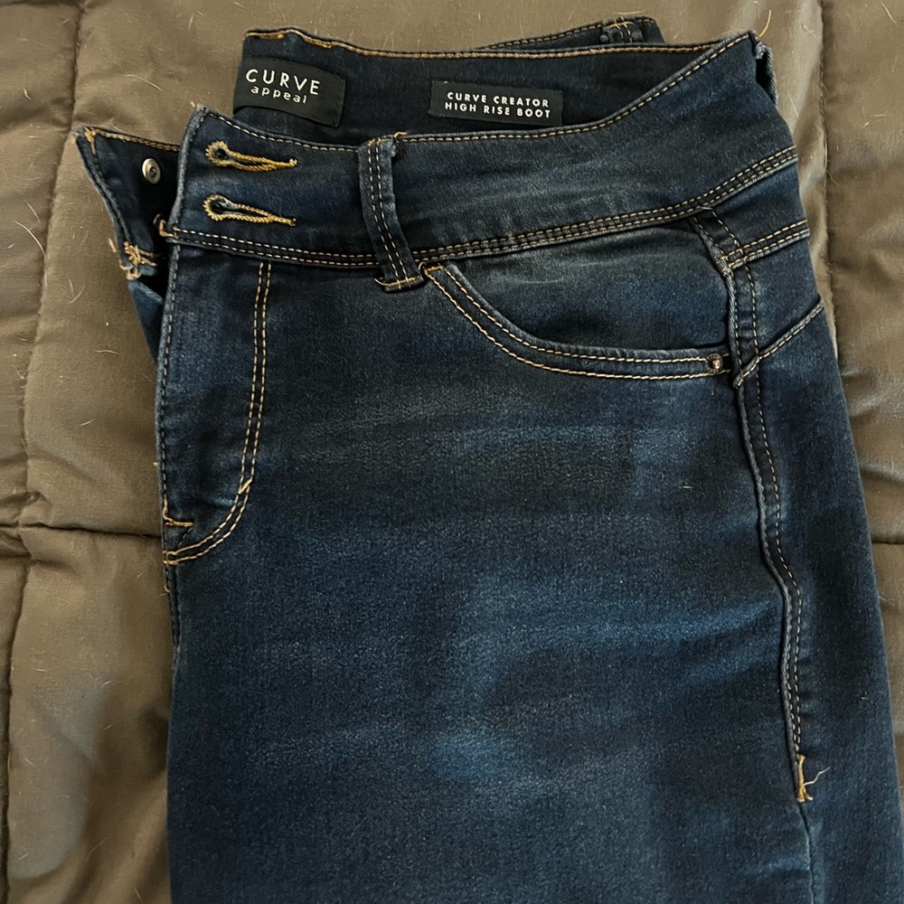 Curve Creator Women's Boot Cut Jeans - Midnight Blue